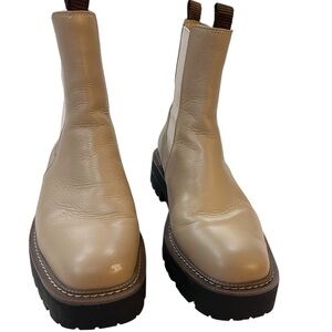 Sam Edelman Cream Ankle Boots